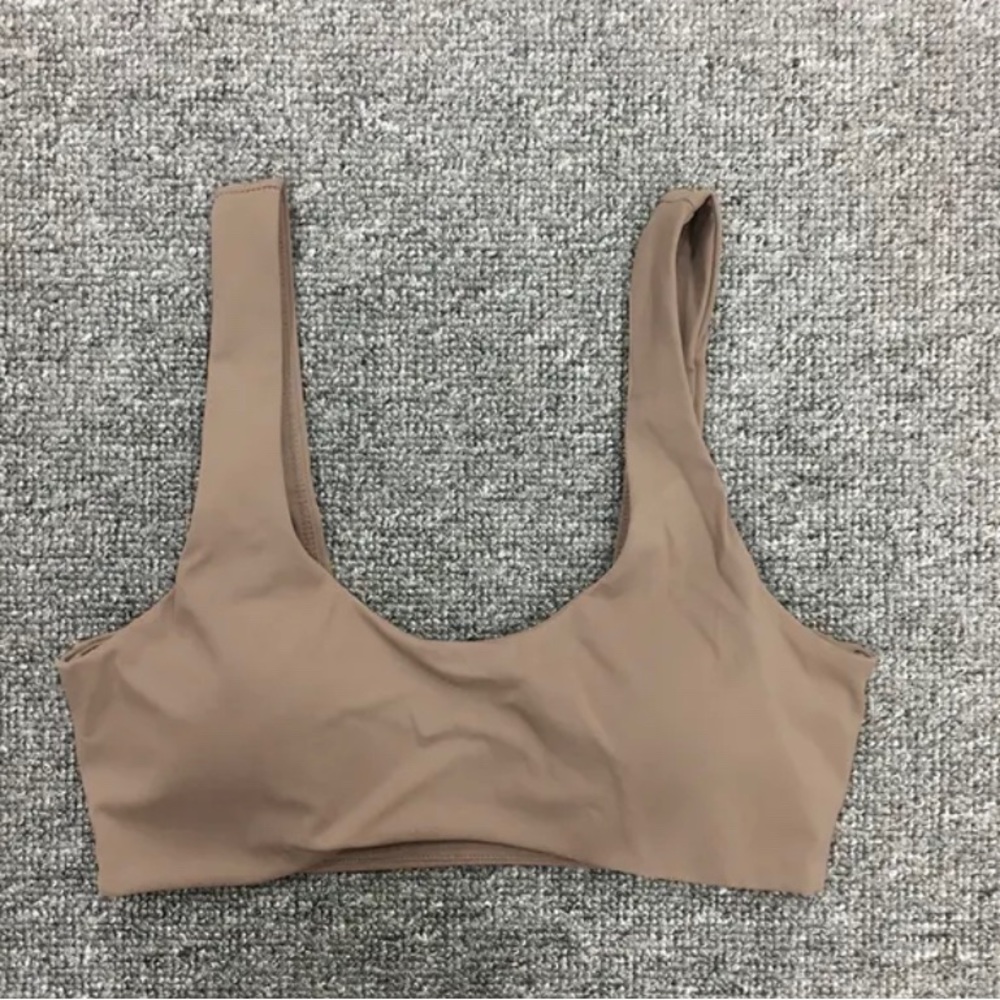 Beige sports bra